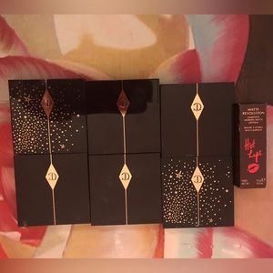 Charlotte Tilbury eyeshadow and lipstick highlighter eye brush Lot